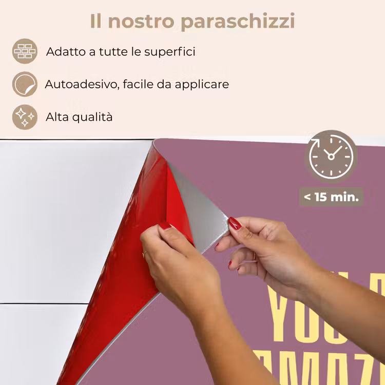 Paraschizzi cucina - Testo - Viola - Incredibile — 4