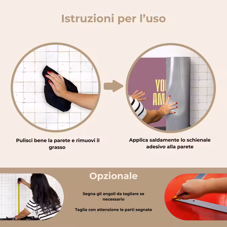 Paraschizzi cucina - Testo - Viola - Incredibile — 6