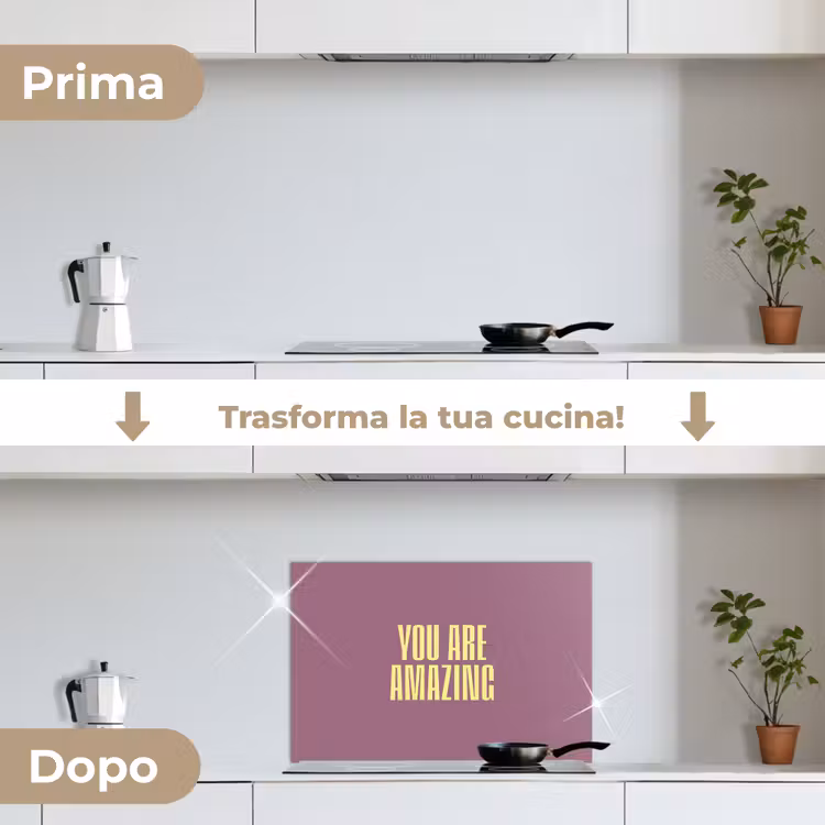Paraschizzi cucina - Testo - Viola - Incredibile — 7