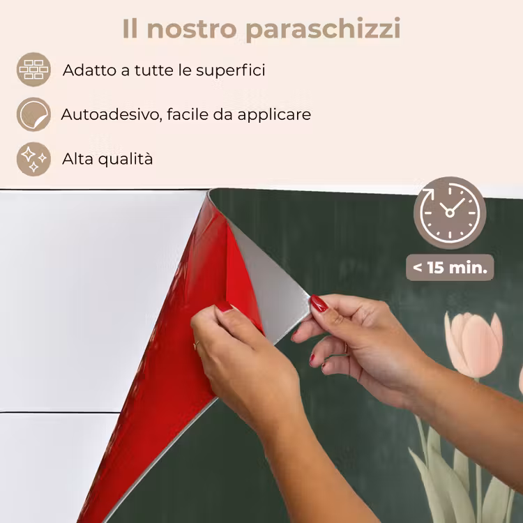 Paraschizzi cucina - Tulipani - Rosa - Testo - Amore — 4