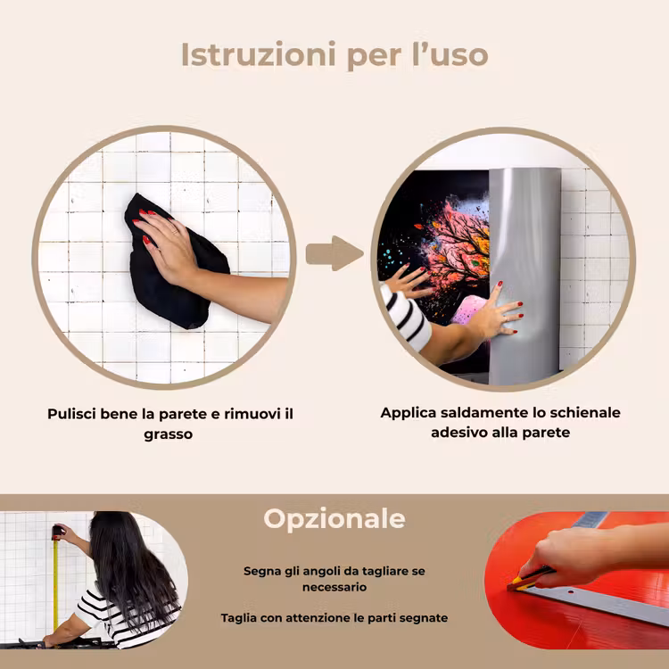 Paraschizzi cucina - Volti - Sagome - Colorati - Rami — 6