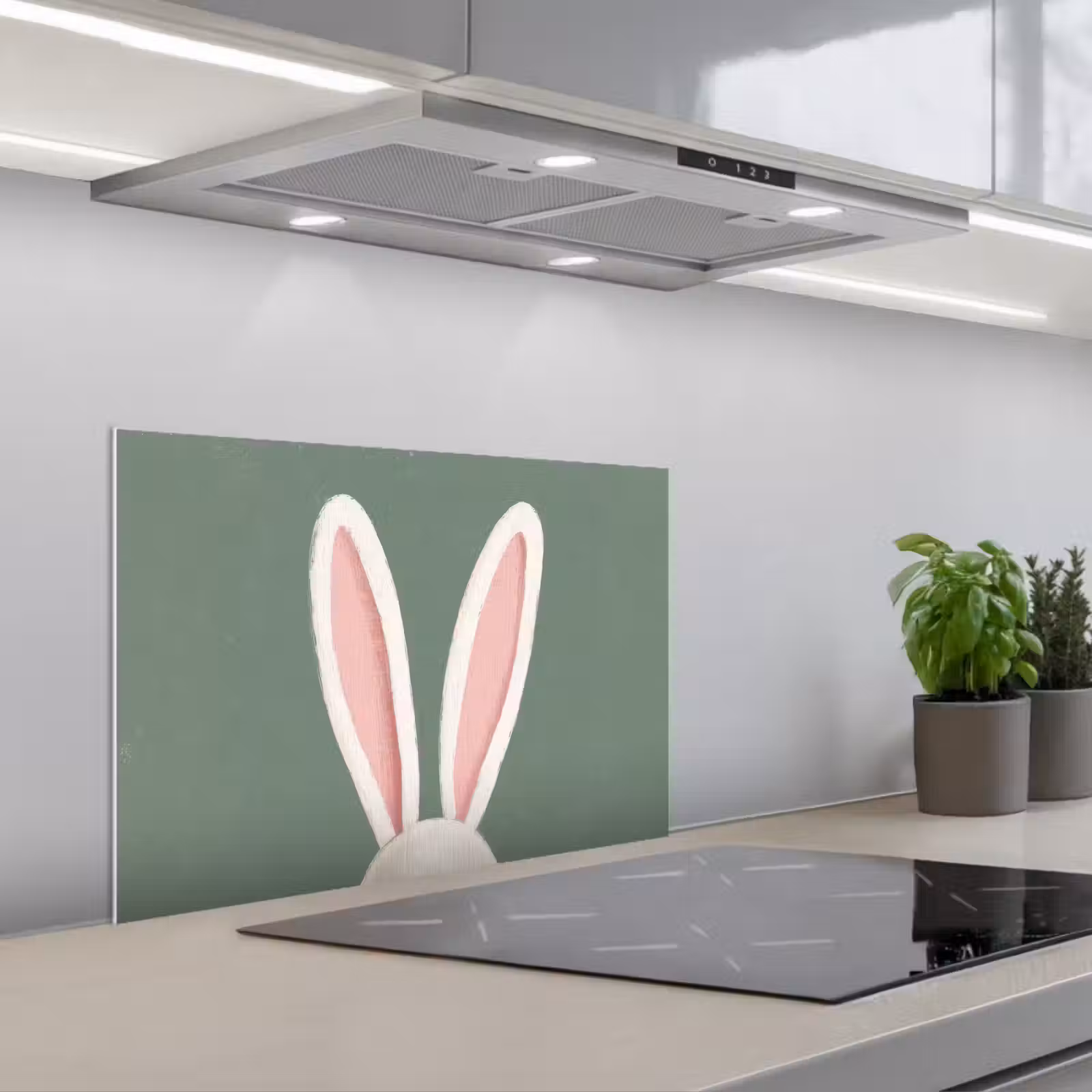 Paraschizzi cucina - Lepri - Orecchie - Rosa — 1