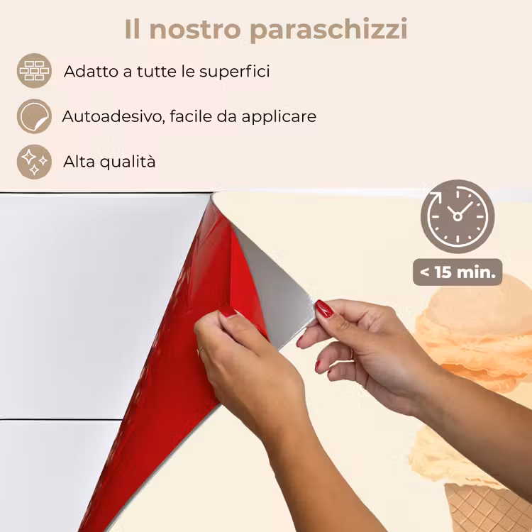 Paraschizzi cucina - Minimalista - Paletta per gelato - Corno - Beige — 4
