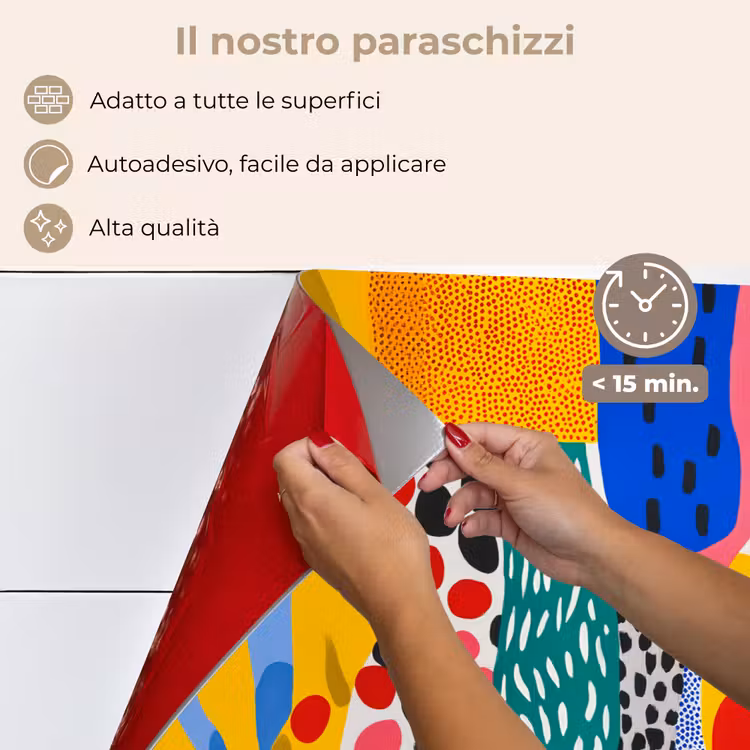 Paraschizzi cucina - Puntini - Forme - Moderno - Colori — 4