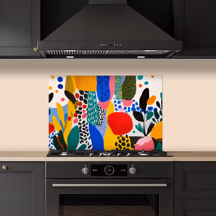 Paraschizzi cucina - Puntini - Forme - Moderno - Colori — 5