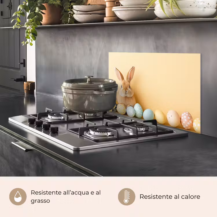 Paraschizzi cucina - Uova - Coniglio - Tinte pastello — 2