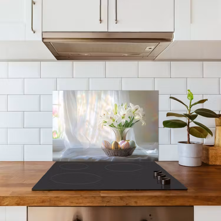 Paraschizzi cucina - Vaso - Uova - Fiori — 3