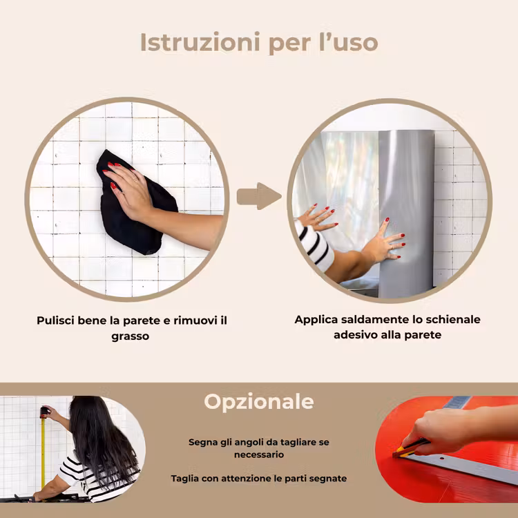 Paraschizzi cucina - Vaso - Uova - Fiori — 6