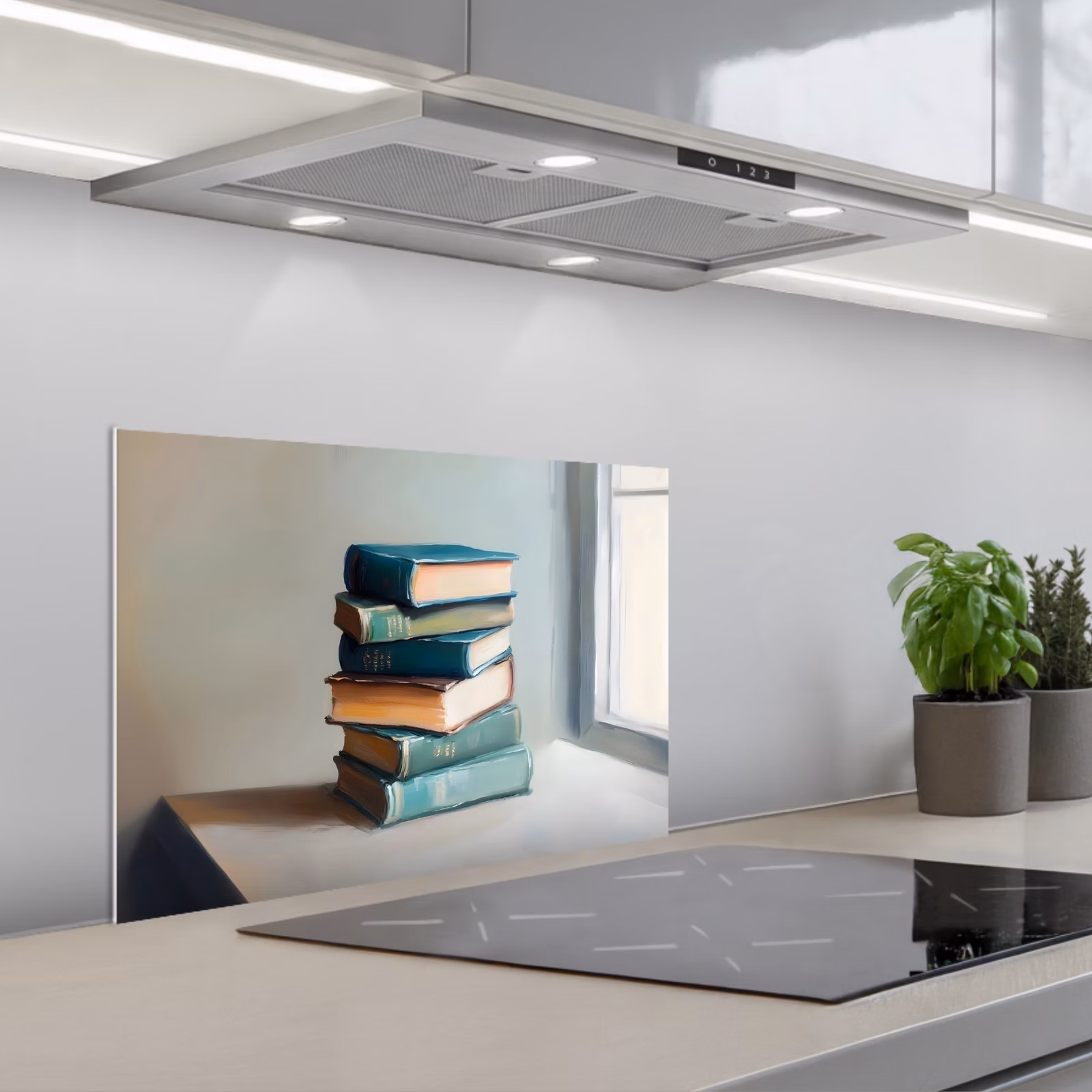Paraschizzi cucina - Pila - Libri - Verde - Luce del giorno — 1