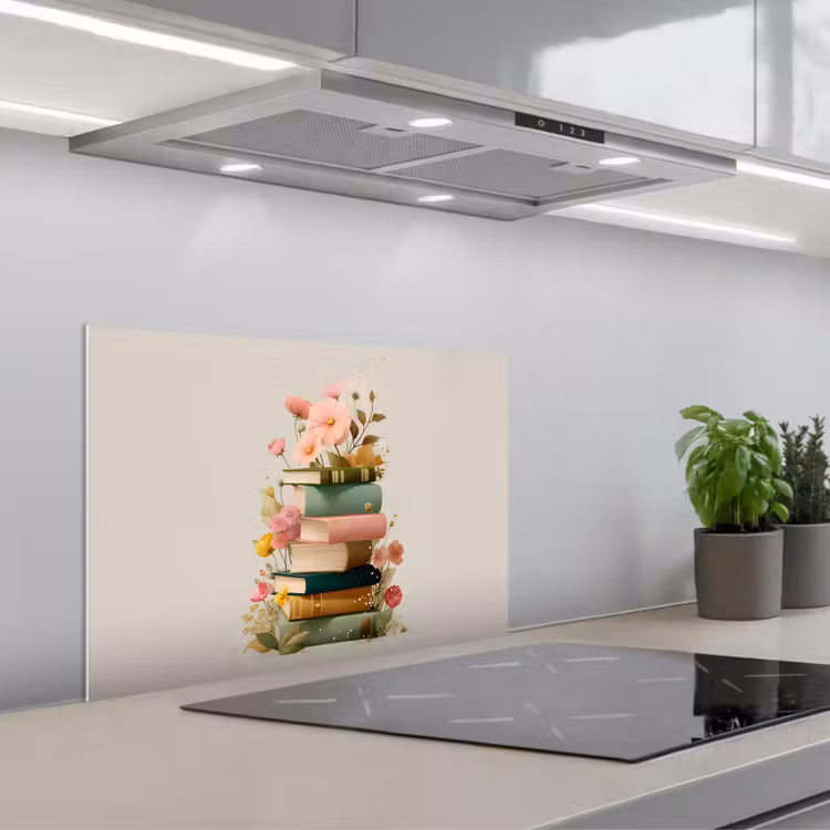 Paraschizzi cucina - Libri - Impilati - Fiori - Colorati — 1
