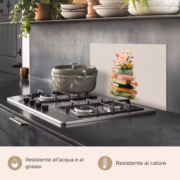 Paraschizzi cucina - Libri - Impilati - Fiori - Colorati — 2