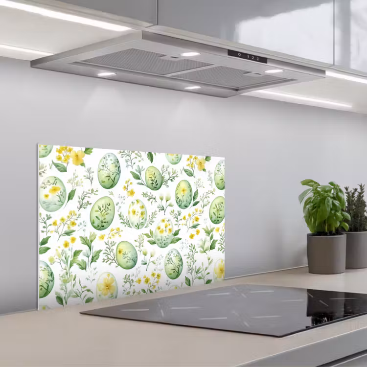 Paraschizzi cucina - Modello - Verde - Uova — 1