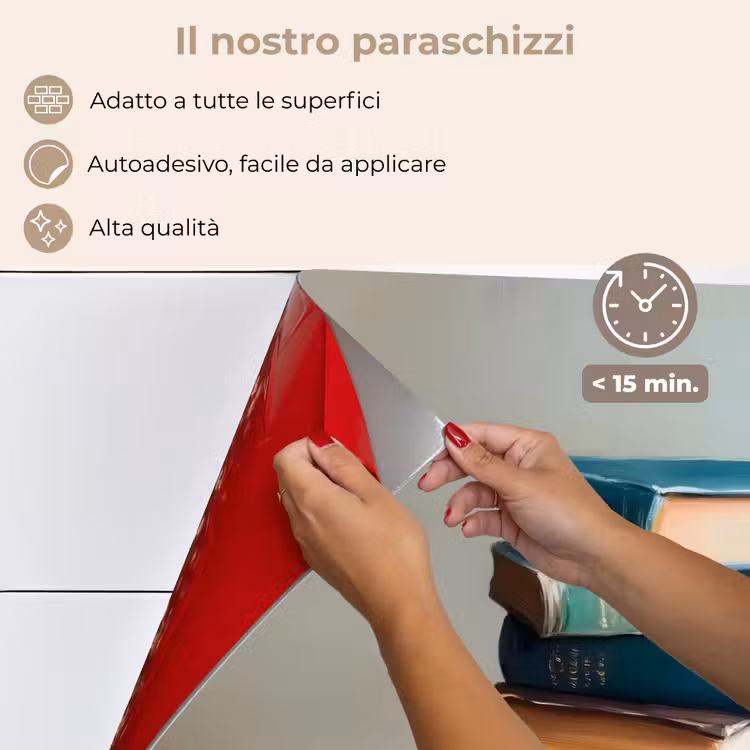 Paraschizzi cucina - Pila - Libri - Verde - Luce del giorno — 4