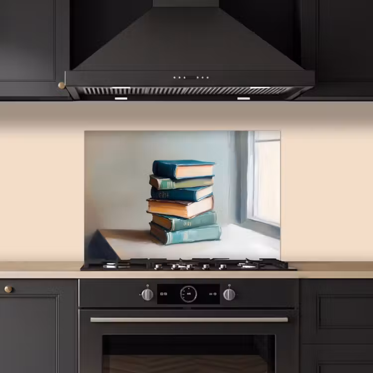 Paraschizzi cucina - Pila - Libri - Verde - Luce del giorno — 5