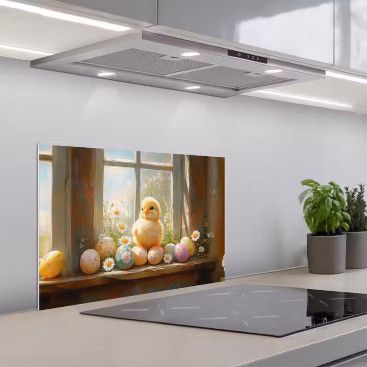Paraschizzi cucina - Pulcino - Finestra - Uova di Pasqua — 1