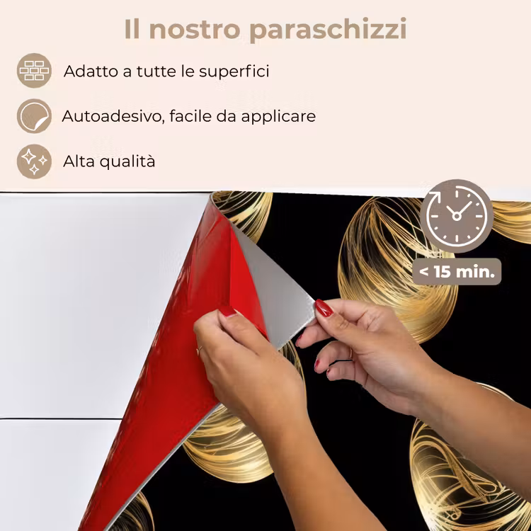 Paraschizzi cucina - Uova - Oro - Modello — 4