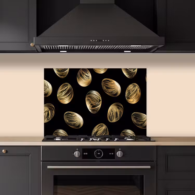 Paraschizzi cucina - Uova - Oro - Modello — 5