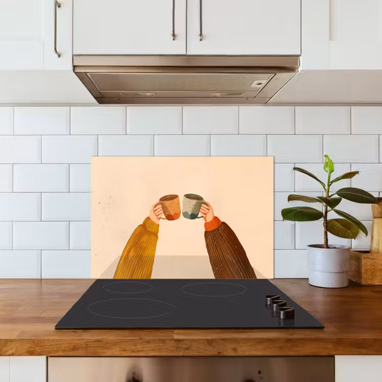 Paraschizzi cucina - Illustrazione - Tazze - Salute - Marrone — 3