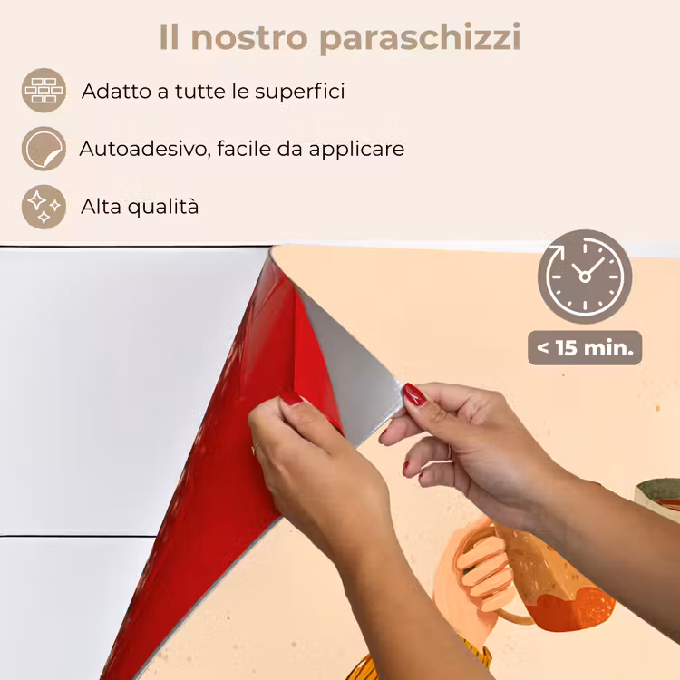 Paraschizzi cucina - Illustrazione - Tazze - Salute - Marrone — 4