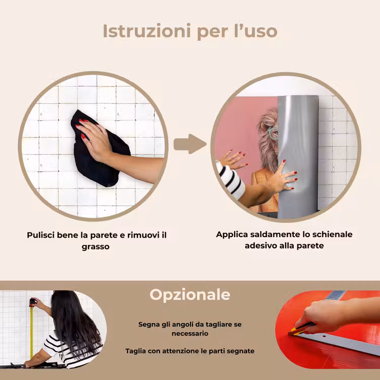 Paraschizzi cucina - Leone - Tuta - Quadri - Occhiali — 6