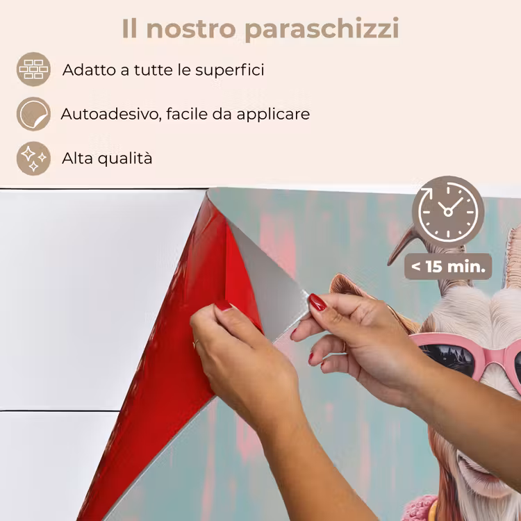 Paraschizzi cucina - Occhiali da sole - Rosa - Capra - Udito — 4