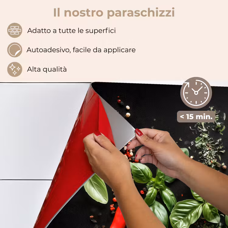 Paraschizzi cucina - Peperoncino - Basilico - Foglie - Rosso — 4