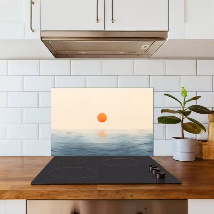 Paraschizzi cucina - Sole - Arancione - Mare — 3