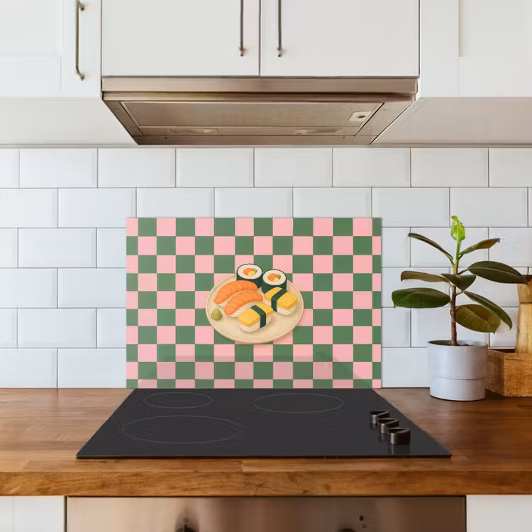 Paraschizzi cucina - Sushi - Piatto - Bloccato - Verde — 3