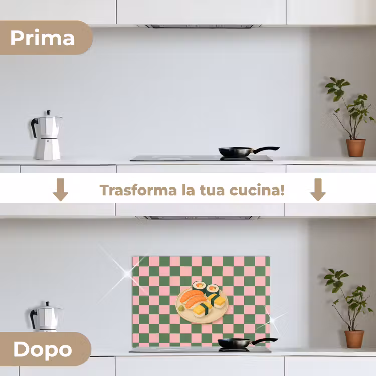 Paraschizzi cucina - Sushi - Piatto - Bloccato - Verde — 7