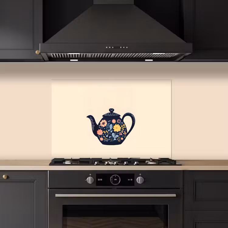 Paraschizzi cucina - Teiera - Colorata - Fiori — 5
