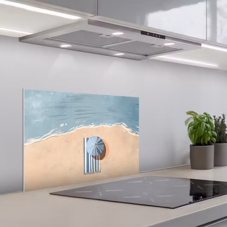 Paraschizzi cucina - Telo mare - Strisce - Ombrellone - Spiaggia — 1