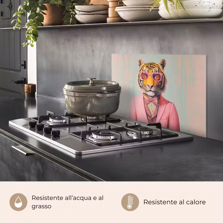 Paraschizzi cucina - Tigre - Papillon - Giacca - Rosa — 2