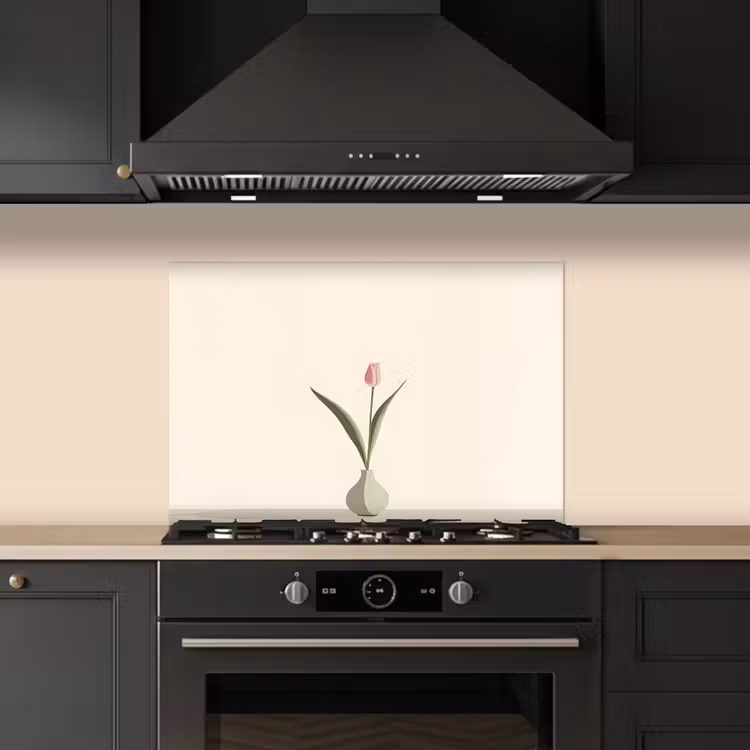 Paraschizzi cucina - Tulipano - Vaso - Beige — 5