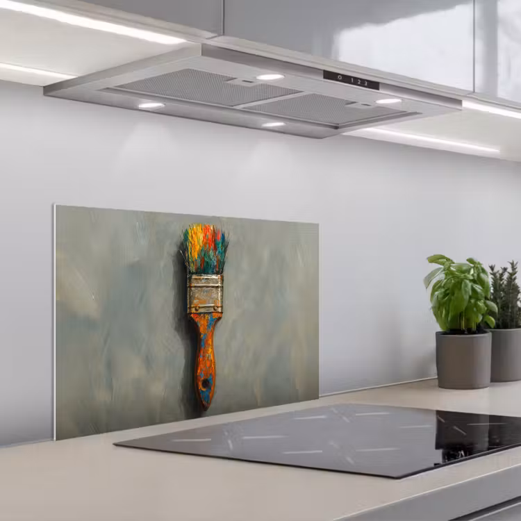 Paraschizzi cucina - Vernice - Pennello - Pittura — 1