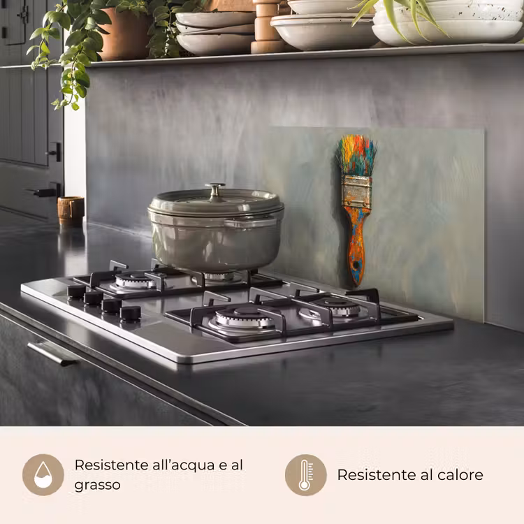 Paraschizzi cucina - Vernice - Pennello - Pittura — 2