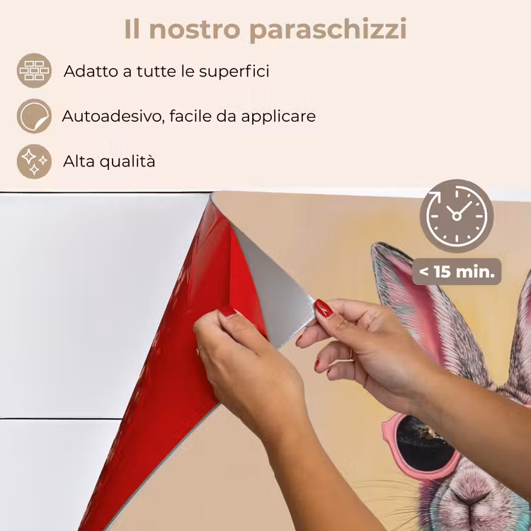 Paraschizzi cucina - Grigio - Coniglio - Camicetta - Papillon — 4