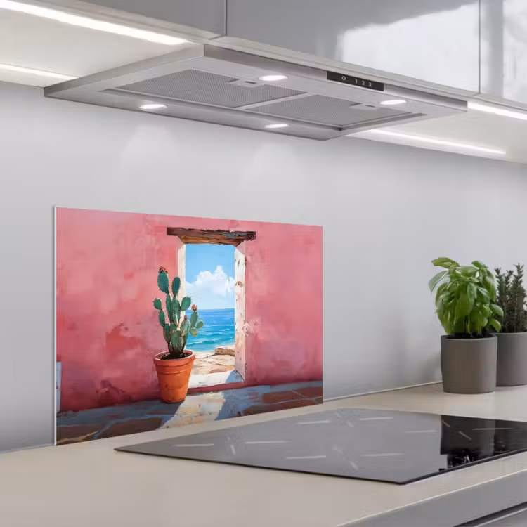 Paraschizzi cucina - Mare - Rosa - Cactus — 1