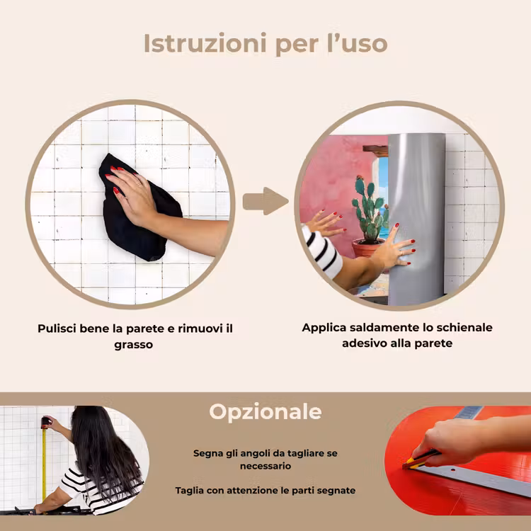 Paraschizzi cucina - Mare - Rosa - Cactus — 6
