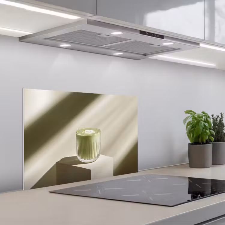 Paraschizzi cucina - Matcha - Vetro - Verde - Minimalista — 1