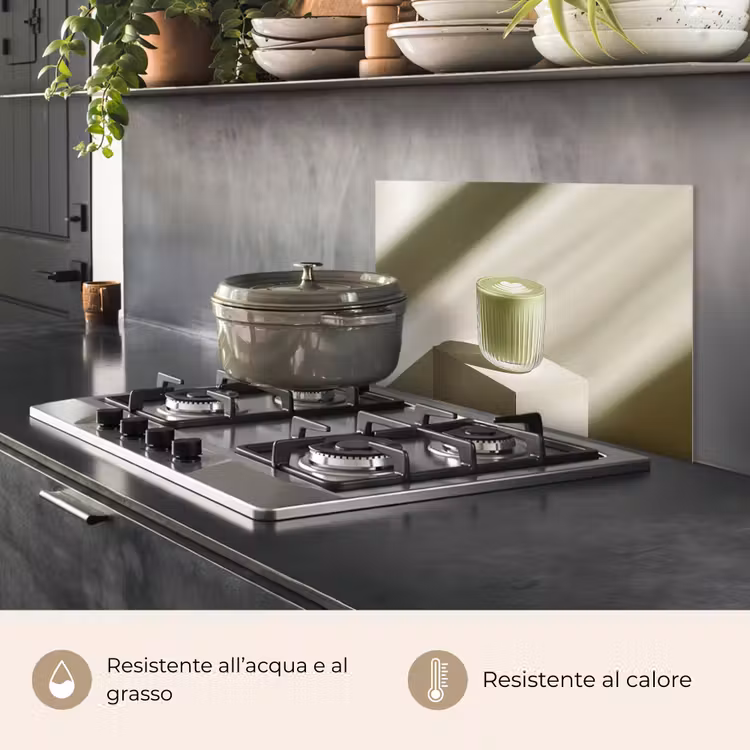Paraschizzi cucina - Matcha - Vetro - Verde - Minimalista — 2
