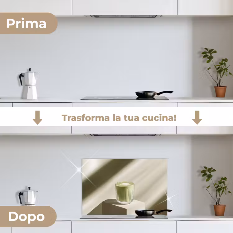 Paraschizzi cucina - Matcha - Vetro - Verde - Minimalista — 7