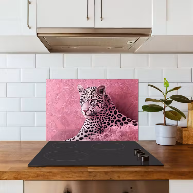 Paraschizzi cucina - Pantera - Deluxe - Rosa — 3