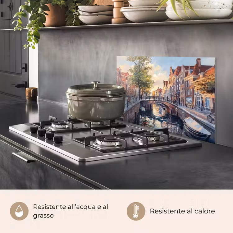 Paraschizzi cucina - Ponte - Città - Case - Barca — 2