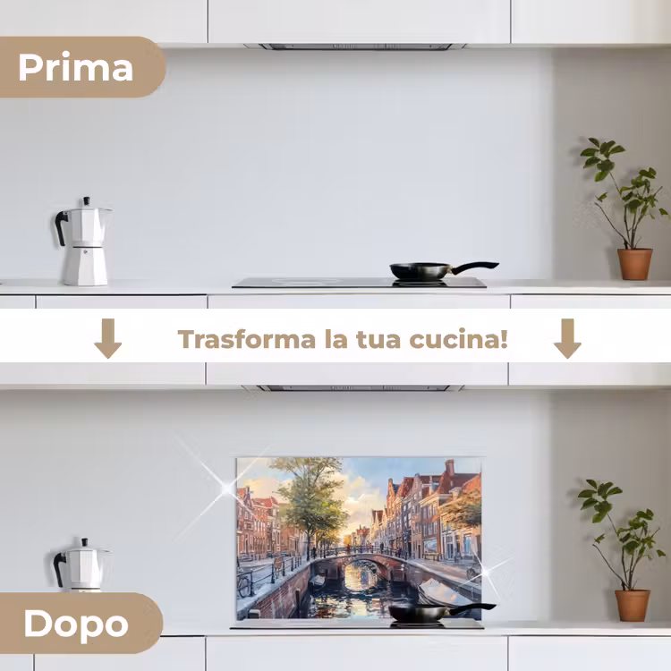Paraschizzi cucina - Ponte - Città - Case - Barca — 7