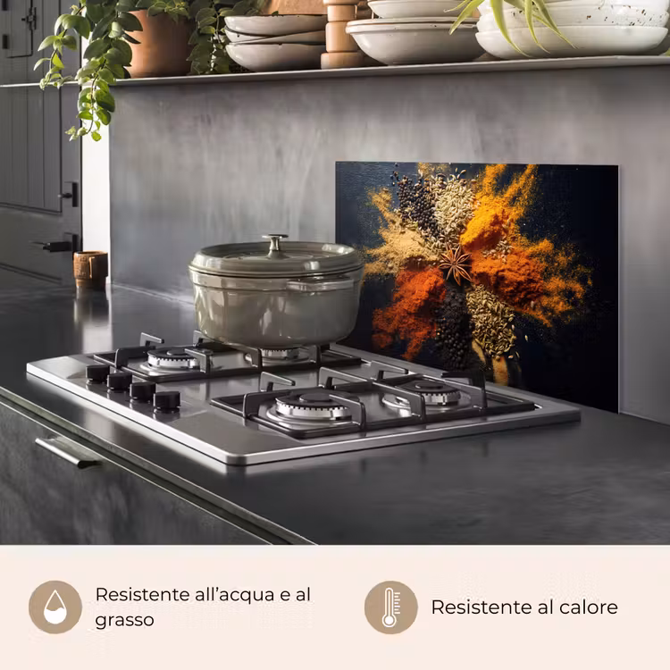 Paraschizzi cucina - Spezie - Esplosione - Arancia — 2