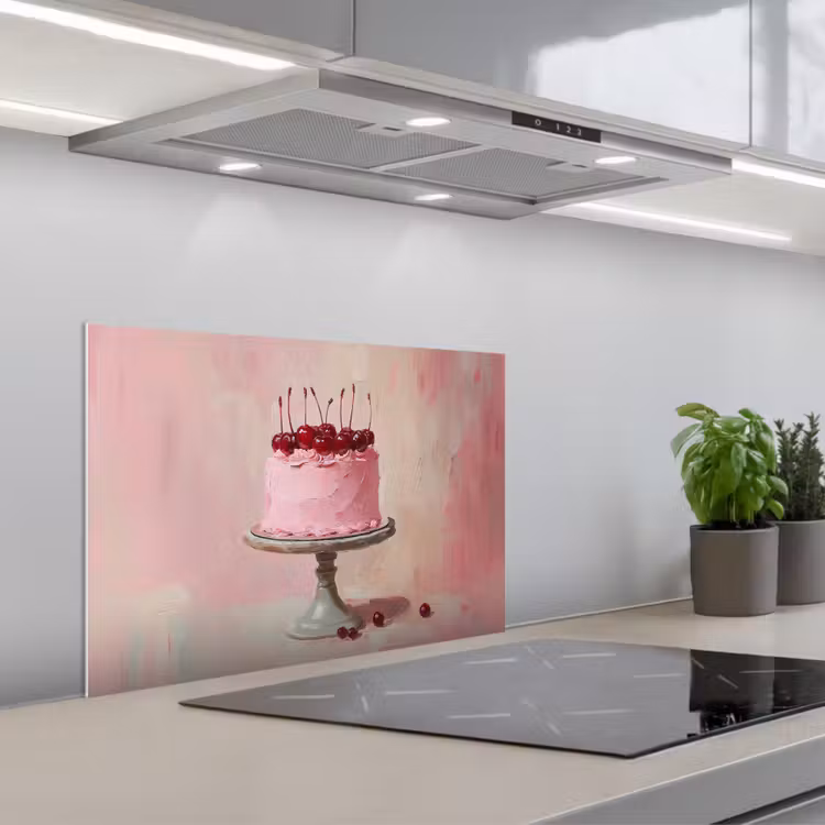 Paraschizzi cucina - Torta - Rosa - Ciliegia — 1