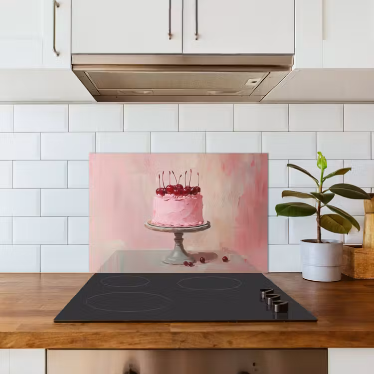 Paraschizzi cucina - Torta - Rosa - Ciliegia — 3