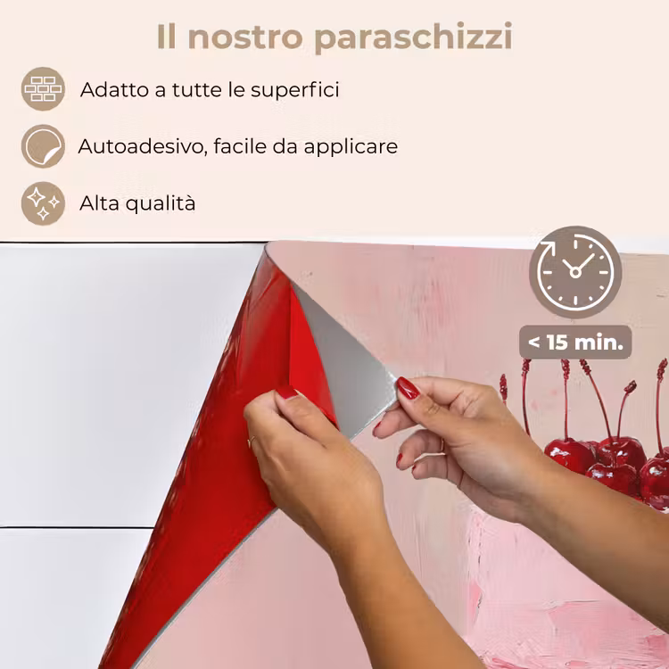 Paraschizzi cucina - Torta - Rosa - Ciliegia — 4