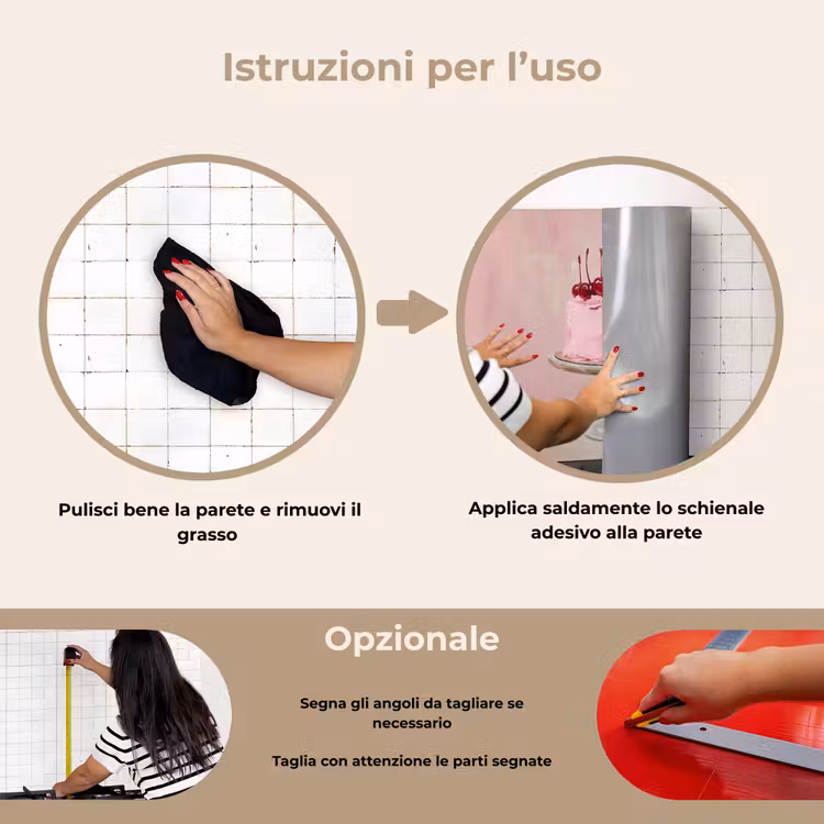 Paraschizzi cucina - Torta - Rosa - Ciliegia — 6