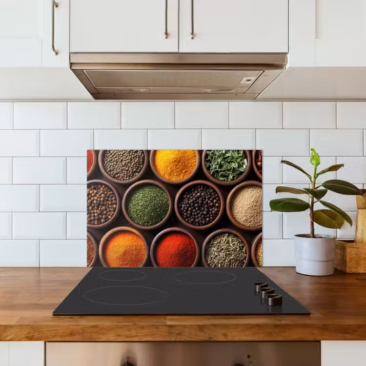 Paraschizzi cucina - Vassoi - Legno - Erbe - Colorati — 3